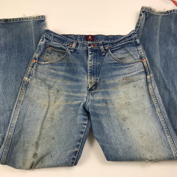 Wrangler VTG Distressed High Rise Jeans Straight - Picture 4 of 11